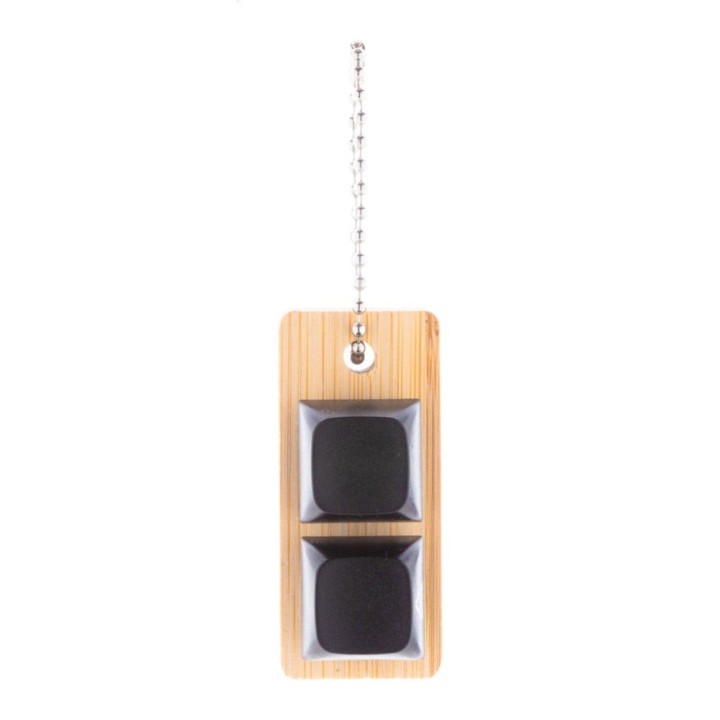 Porte-clés anti-stress bois personnalisable | Maison Drabiec