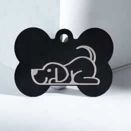 Plaques d'Identité Chien Aluminium Anodisé Multicolore | Maison Drabie