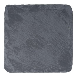 Sous-verres carré noirs en verre | Maison Drabiec
