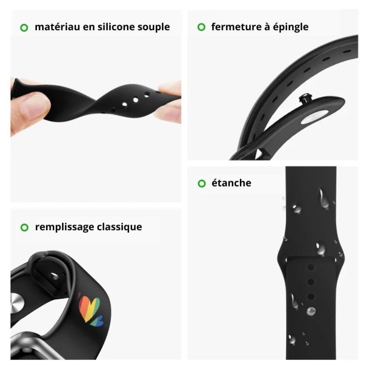 Bracelet Apple Watch à graver personnalisé — montre 38-41 mm | Maison 