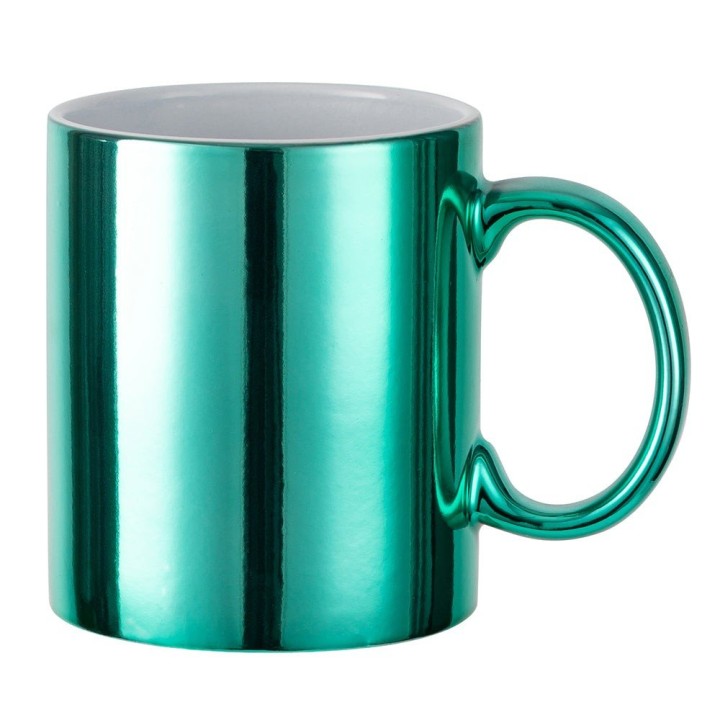 Mug Céramique Turquoise Métallisé | Maison Drabiec