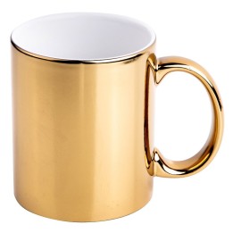 Mug en Céramique Couleur Or | Maison Drabiec
