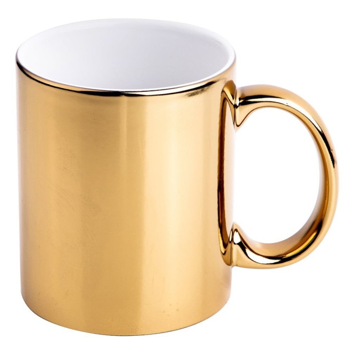 Mug en Céramique Couleur Or | Maison Drabiec