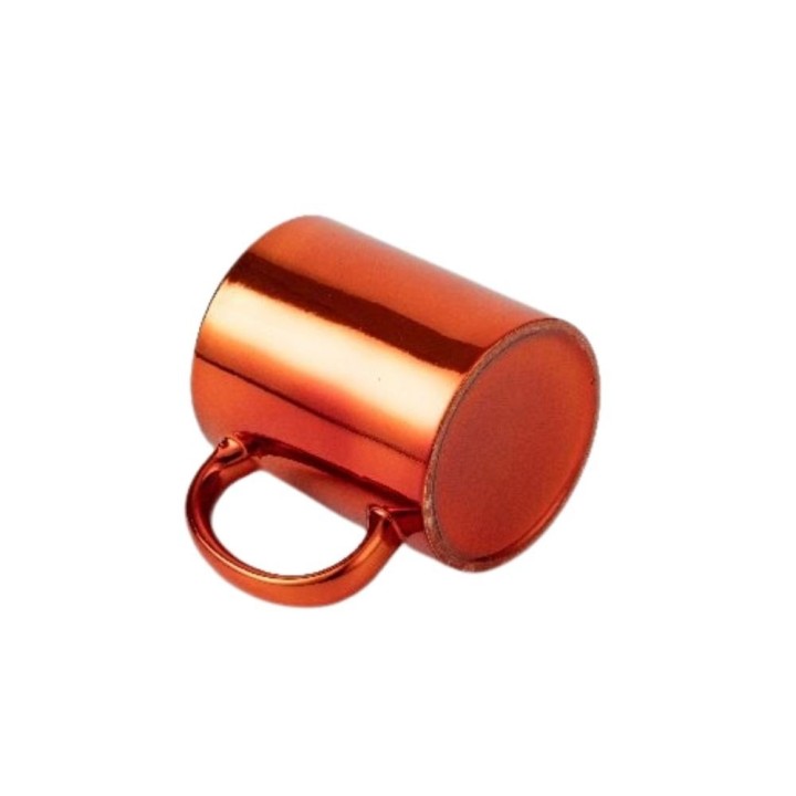 Mug Céramique Orange Métalisé | Maison Drabiec