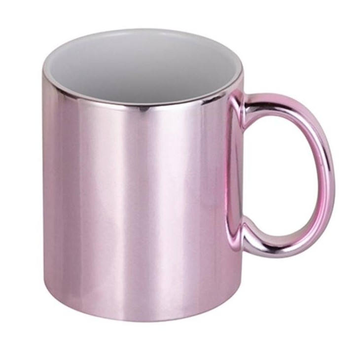 Mug Céramique Rose Métallisé | Maison Drabiec