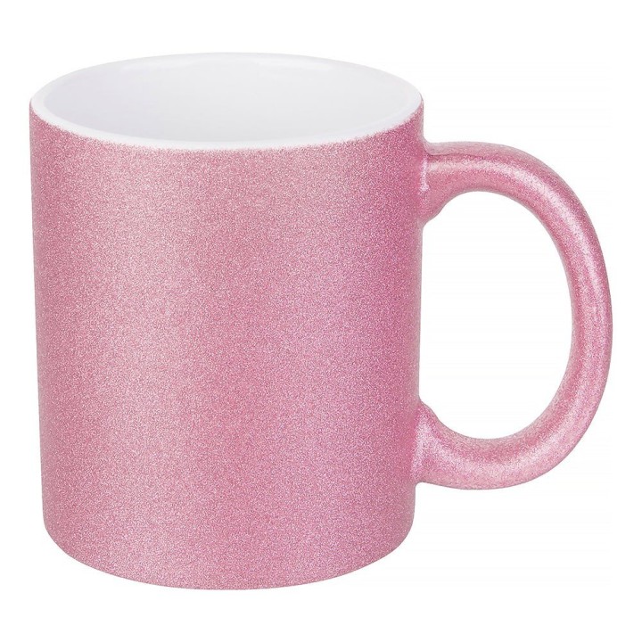 Mug en Céramique Rose Pailleté | Maison Drabiec