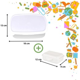 Lunch Box et Mini Boîte Plastique Blanc | Maison Drabiec