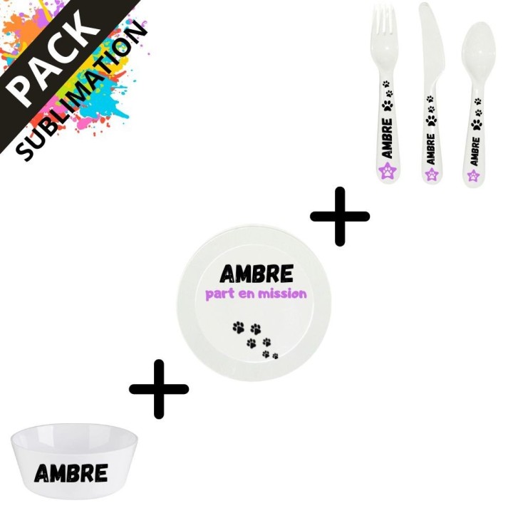 Set Vaisselle Enfant à Personnaliser | Maison Drabiec