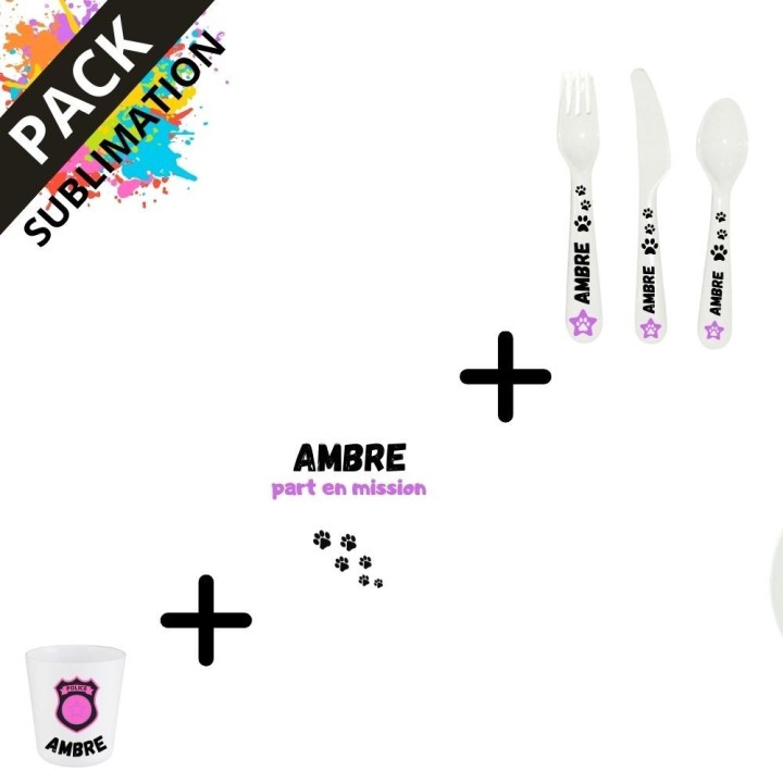 Set Vaisselle Enfant à Personnaliser | Maison Drabiec