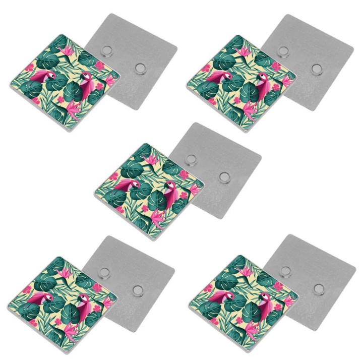 Magnet en métal carré personnalisé | Maison Drabiec