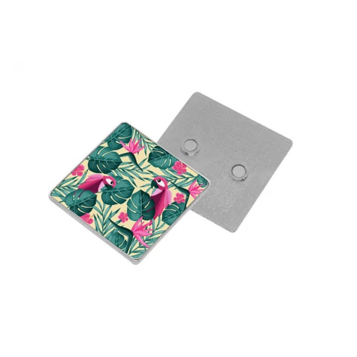 Magnet en métal carré personnalisé | Maison Drabiec