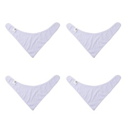 Bandana Bavoir Bébé Blanc à Personnaliser | Maison Drabiec