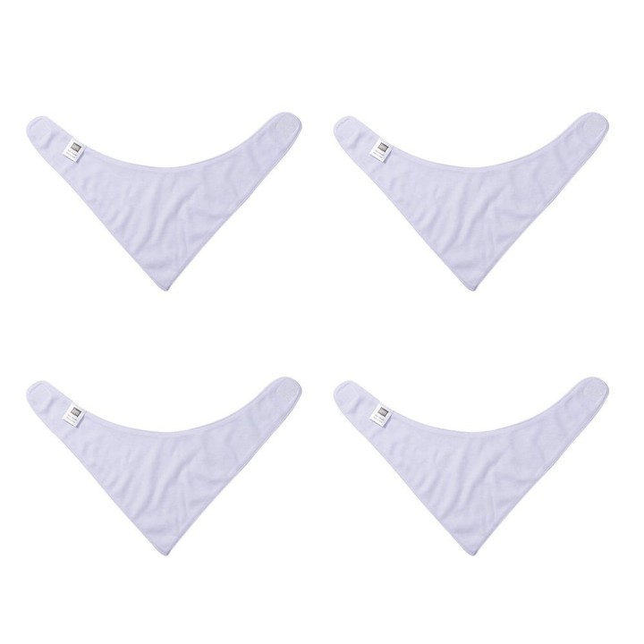 Bandana Bavoir Bébé Blanc à Personnaliser | Maison Drabiec