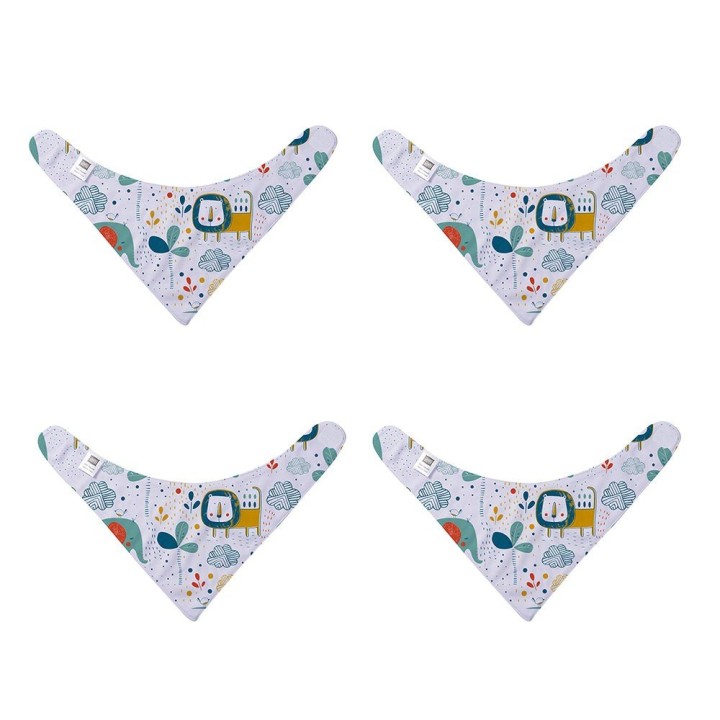 Bandana Bavoir Bébé Blanc à Personnaliser | Maison Drabiec