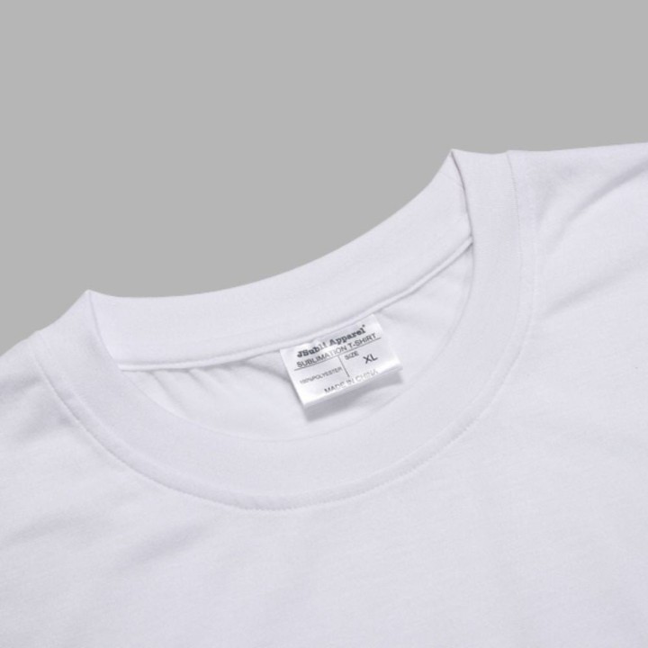 T-shirt homme blanc 100% polyester XXL | Maison Drabiec