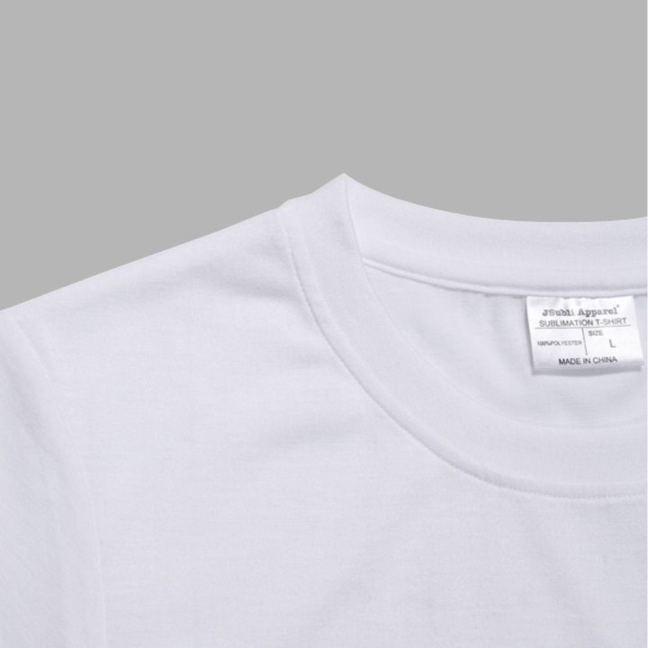 T-shirt Femme Blanc Polyester Taille L - Impression Sublimation.