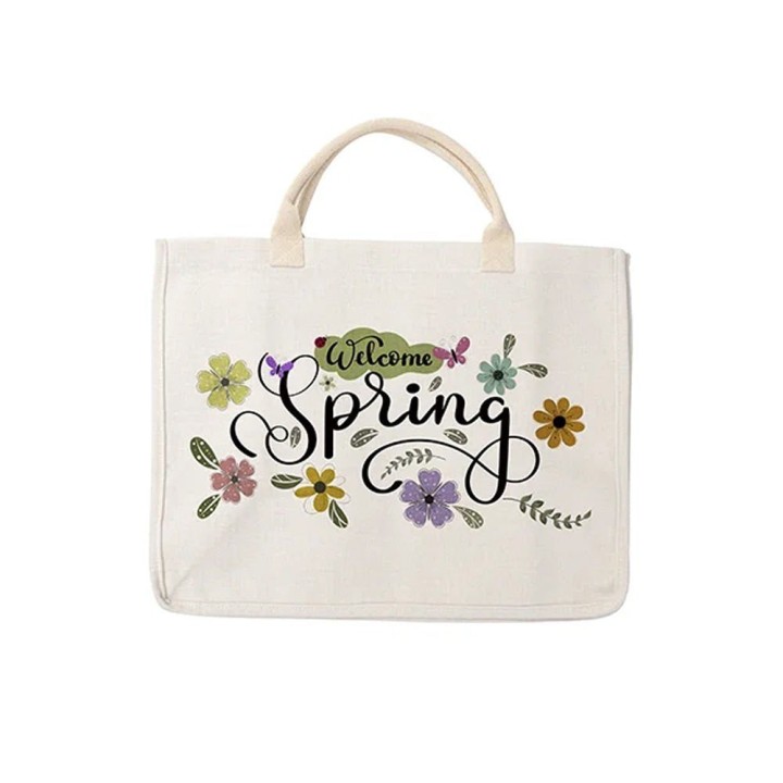 Tote Bag en Lin à Personnaliser | Maison Drabiec