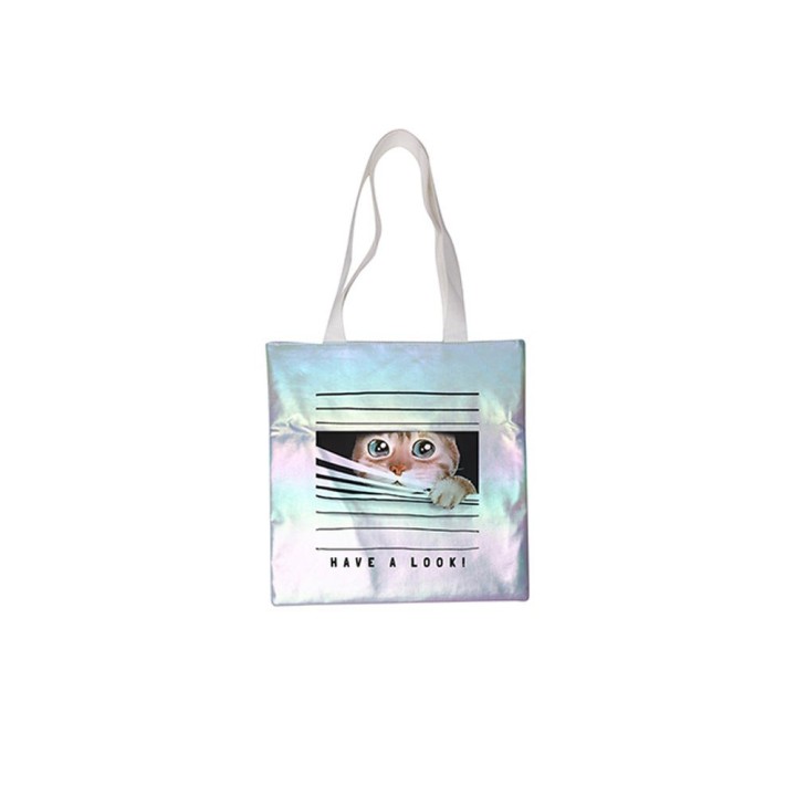 Sac Holographique Blanc à Personnaliser | Maison Drabiec