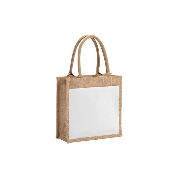 Sac en jute personnalisé photo et texte | Maison Drabiec