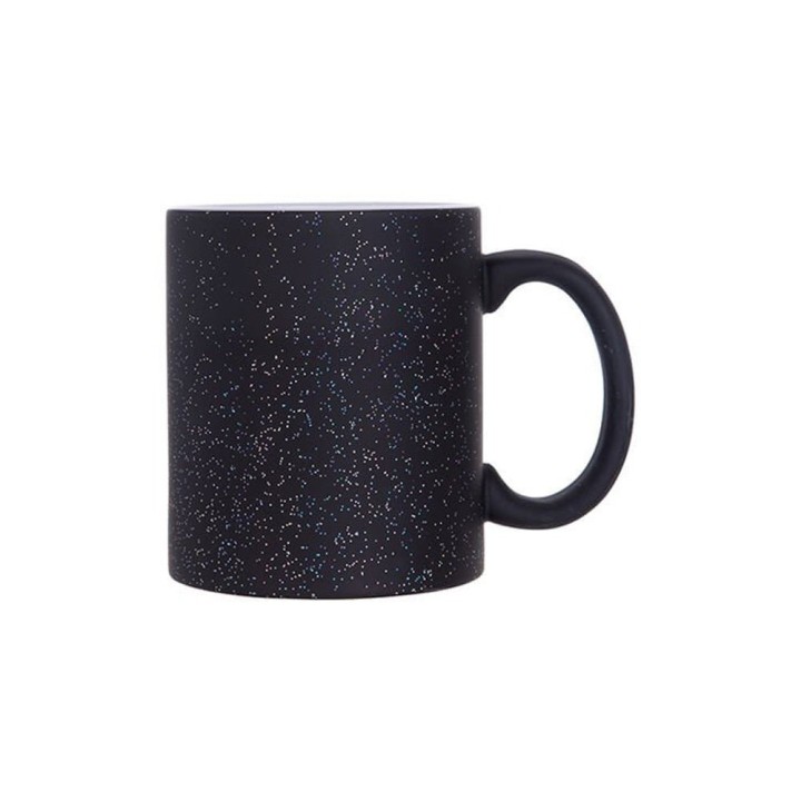 Mug Magique Noir Étoilé à Personnaliser | Maison Drabiec