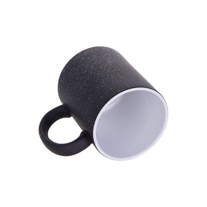 Mug Magique Noir Étoilé à Personnaliser | Maison Drabiec