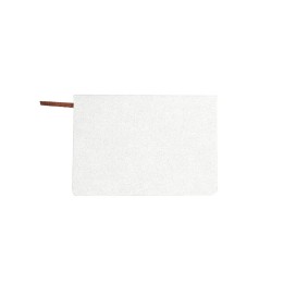 Carnet A5 couverture similicuir blanc | Maison Drabiec