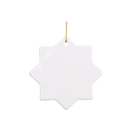 Décoration de Noël Étoile Céramique Personnalisée | Maison Drabiec