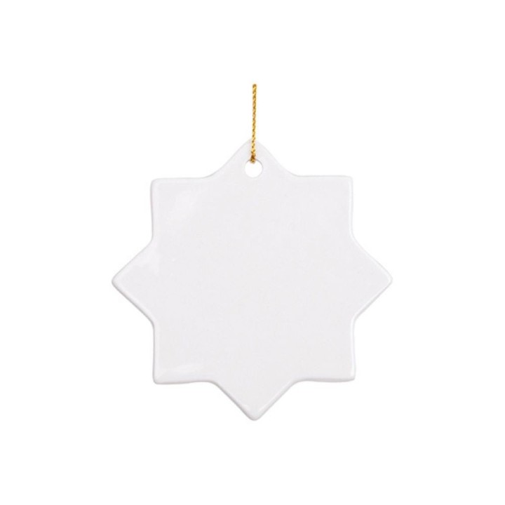 Décoration de Noël Étoile Céramique Personnalisée | Maison Drabiec