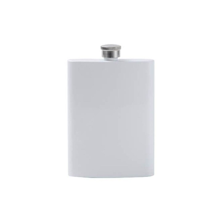 Flasque blanche personnalisable photo texte | Maison Drabiec