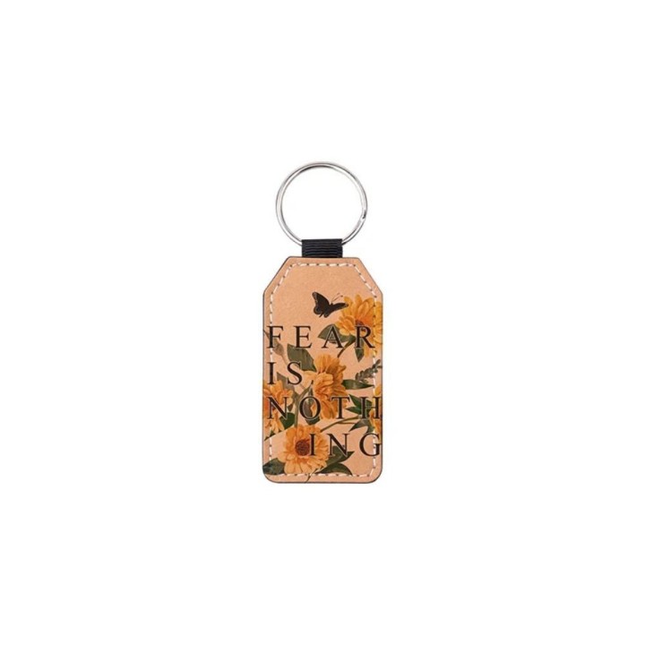 Porte-clés Rectangulaire Marron Personnalisé | Maison Drabiec