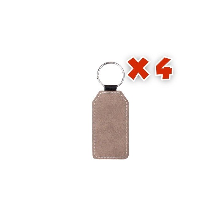 Porte-clés Rectangulaires Gris à Personnaliser | Maison Drabiec