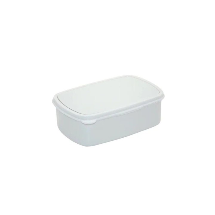Boîte à goûter personnalisée en plastique blanc | Maison Drabiec