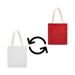 Tote Bag Bicolore Tout Doux Rouge | Maison Drabiec