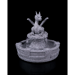 Resting Guardian Tabletop Fountain