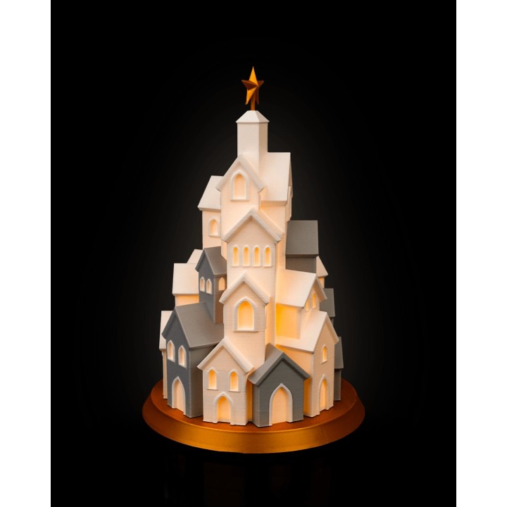 Village Hivernal - Lampe de Table