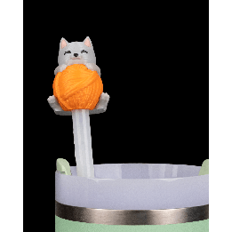 Pawsitively Hydrated - Straw Topper & Charm