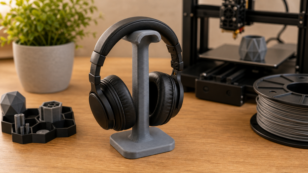 Bien choisir un support casque imprimé en 3D - illustration Maison Drabiec