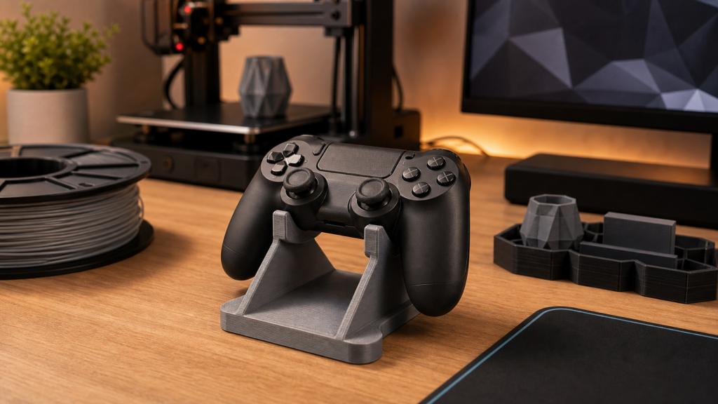 Support de manette imprimé en 3D : usages et limites - illustration Maison Drabiec