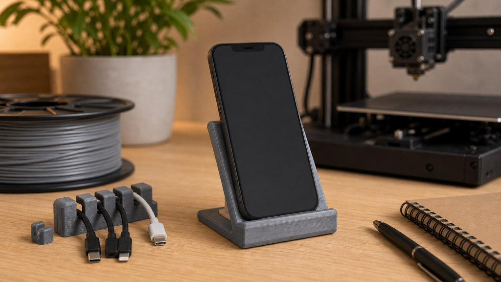 Support téléphone imprimé en 3D : ce qu’il faut prévoir - illustration Maison Drabiec