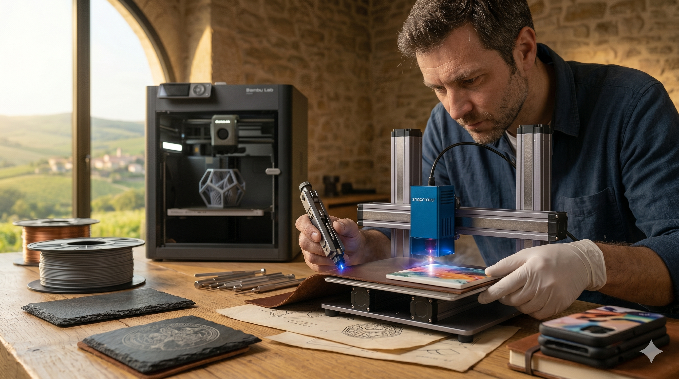 Dompter la technologie : impression 3D, gravure laser et sublimation au service de l'artisanat